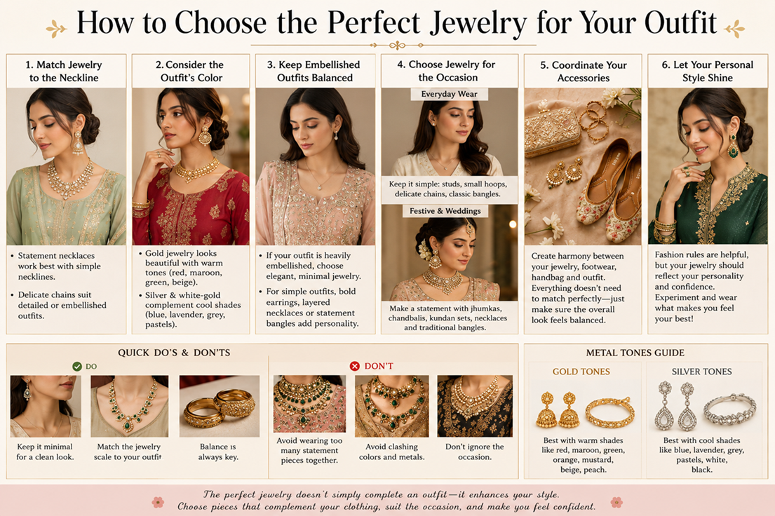 How to Choose Perfect Jewelry for Your Outfit